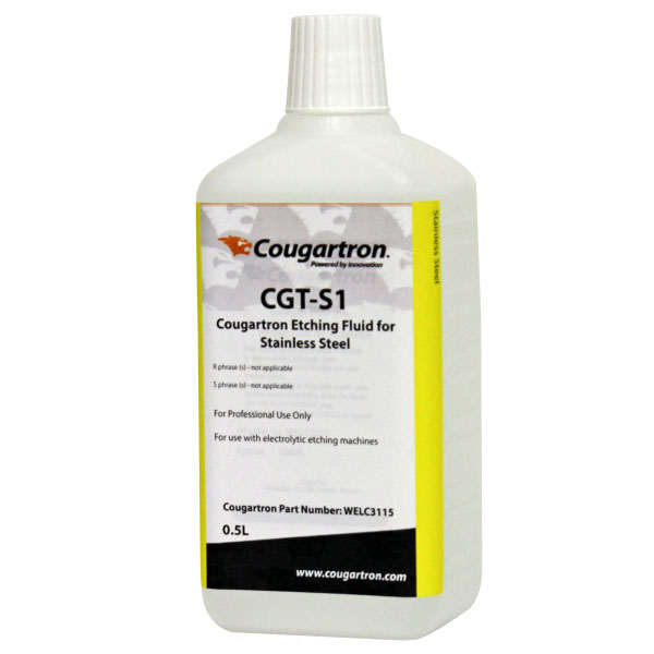 COUGARTRON ETCHING FLUID S1 0.5L FOR STAINLESS STEEL