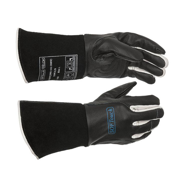 Weldas Softouch Black Tig Glove Large 10-1050
