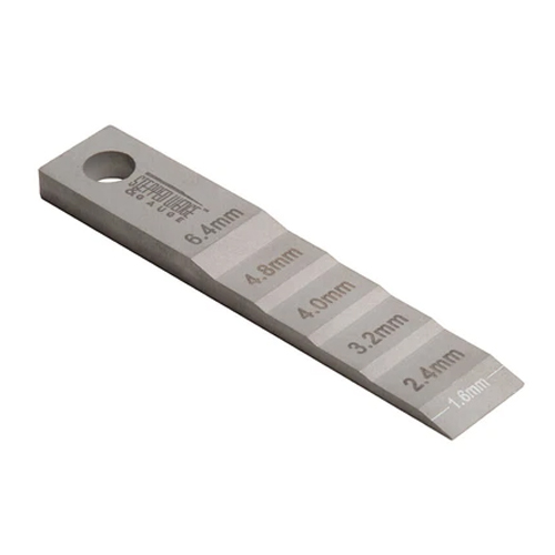 Stepped Wedge Stainless Steel Pipe Welding Gap Tool - Small Metric