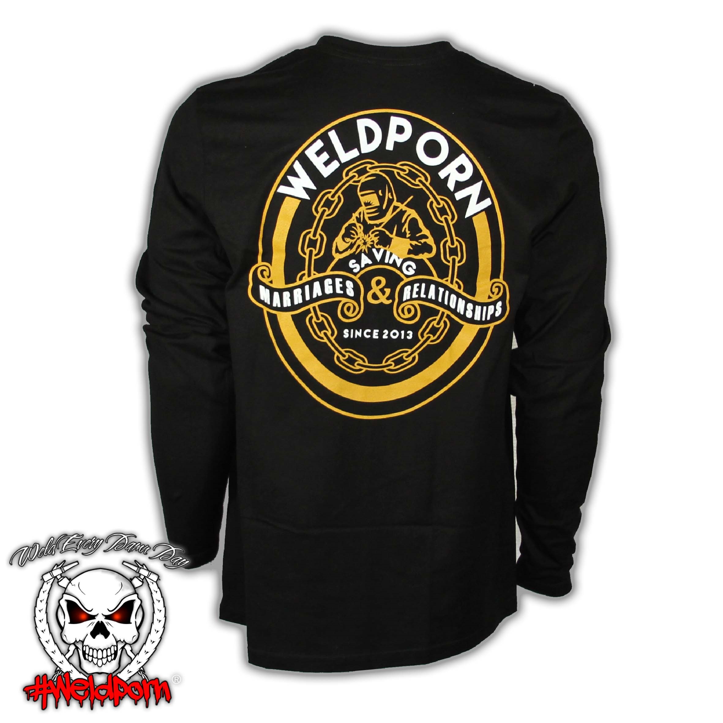 Weldporn Saving Marriages Long Sleeve Tee Large